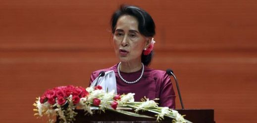 Barmská vůdkyně Do Aun Schan Su Ťij.