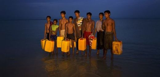 Rohingští uprchlíci. 