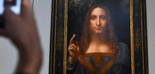 Dílo Salvator Mundi (Spasitel světa) zobrazující Ježíše Krista italského renesančního malíře Leonarda Da Vinciho.