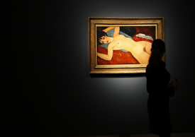 Obraz Amadea Modiglianiho Ležící akt.