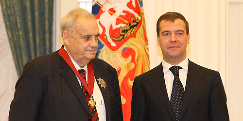 Eldar Rjazanov a Dmitrij Medveděv.