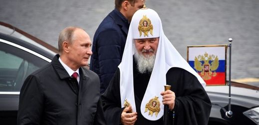 Moskevský patriarcha Kirill a ruský prezident Vladimír Putin.