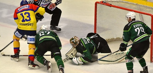 Hokejisté Českých Budějovic zdolali Karlovy Vary.