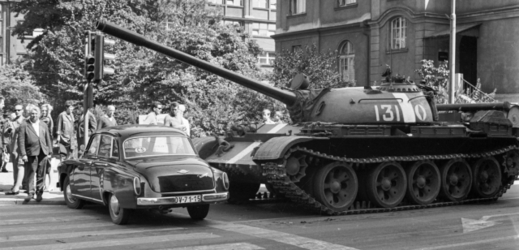 Začátek okupace Československa Rudou armádou v srpnu 1968.