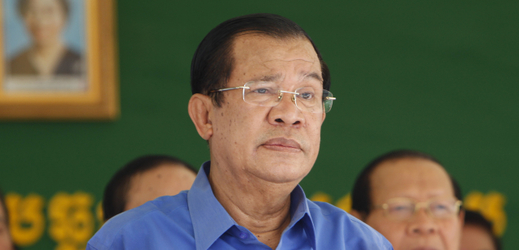Vůdce Kambodži Hun Sen.