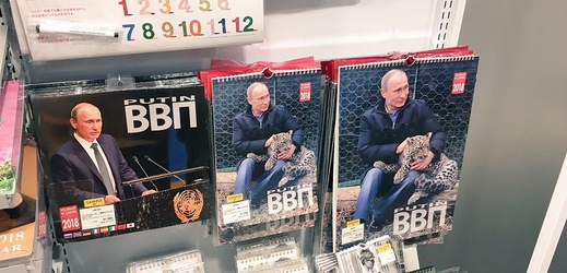 Kalendář na rok 2018 s Putinem. 