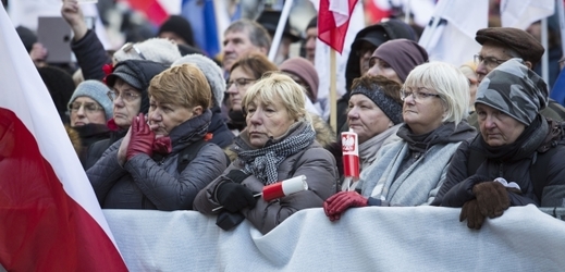 Ve stovce polských měst se konají demonstrace (ilustrační foto).
