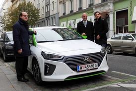 Hybridní modely Ioniq se budou ve vídeňských ulicích objevovat častěji.