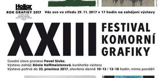 Pozvánka na Festival komorní grafiky.
