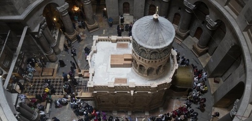 Hrobka Ježíše Krista v Jeruzalémě. 