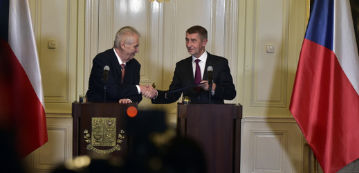 Prezident Miloš Zeman (vlevo) a Andrej Babiš.