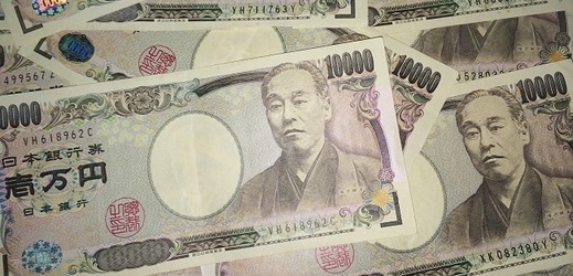 Japonská měna.