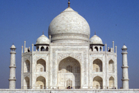 Indické císařské mauzoleum Tádž Mahal.