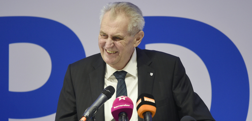 Prezident Miloš Zeman na celostátní konferenci hnutí Svoboda a přímá demokracie.