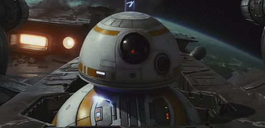 Snímek z poslední epizody Star Wars, Poslední z Jediů.