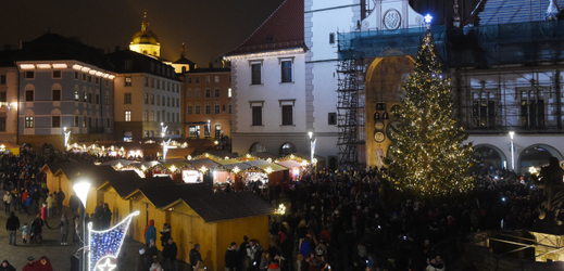 Vánoční trhy v Olomouci (ilustrační foto).
