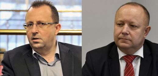Oba kandidáti na post předsedy FAČR Martin Malík a Petr Fousek.