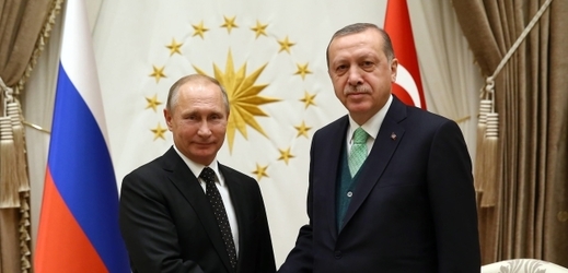 Turecký prezident Recep Tayyip Erdogan a ruský prezident Vladimír Putin.