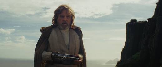 Luke Skywalker ve Star Wars: Poslední z Jediů.