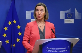Unijní diplomacie Federica Mogheriniová.