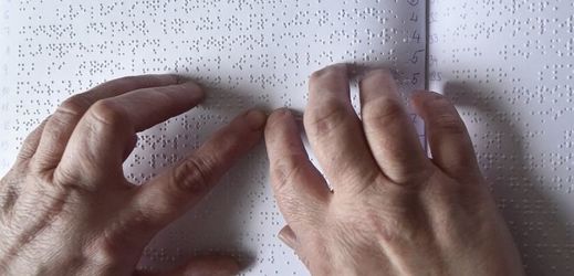 Brailleovo slepecké písmo.