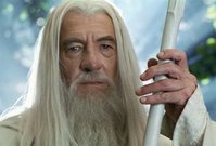 Ian McKellen v roli Gandalfa.