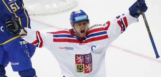 Kapitán české hokejové reprezentace Martin Erat.