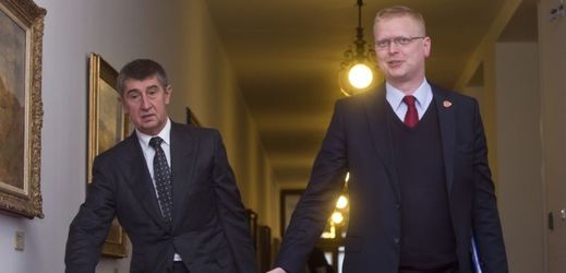 Zleva Andrej Babiš a Pavel Bělobrádek.