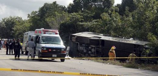 Nehoda autobusu v Mexiku.