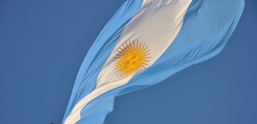 Argentinská vlajka.
