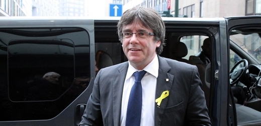 Lídr separatistické strany v Katalánsku Carles Puigdemont.