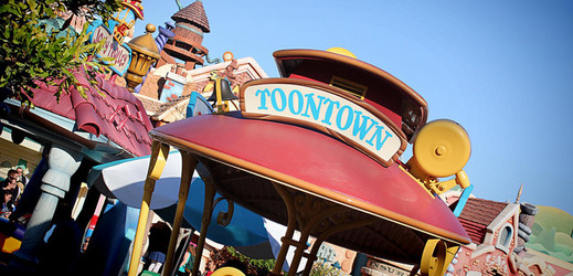 Toontown v Disneylandu, Anaheim.