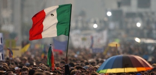 Italská vlajka. 