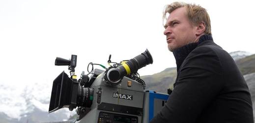 Režisér Christopher Nolan na natáčení.