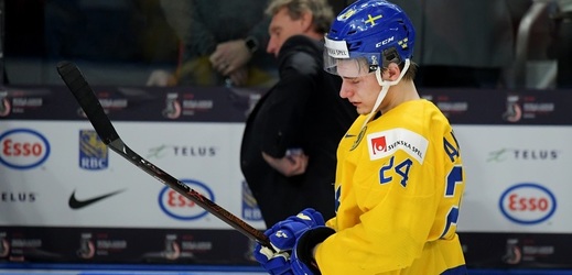 Lias Andersson, kapitán švédské hokejové dvacítky.