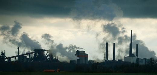 Průmyslová zóna nedaleko města Braunschweig.