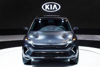 Koncepční elektromobil Niro EV z produkce automobilky Kia.