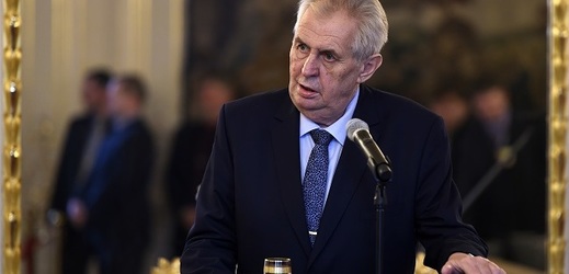 Prezident republiky Miloš Zeman.