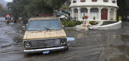 Záplavy v Kalifornii. 