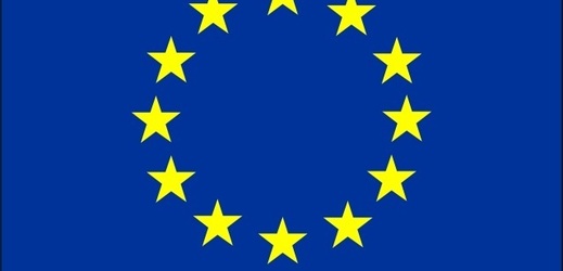 Vlajka EU. 
