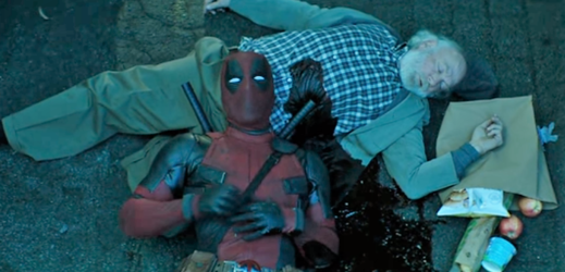 Snímek z teaser traileru na film Deadpool 2.