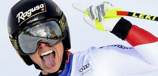 Poslední superobří slalom před olympijskými hrami vyhrála v Cortině d'Ampezzo švýcarská lyžařka Lara Gutová (ilustrační foto).