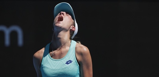 Česká tenistka Denisa Allertová na Australian Open.