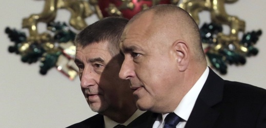 Český premiér Andrej Babiš a bulharský premiér Bojko Borisov.