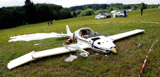 Nehoda sportovního letadla (ilustrační foto). 