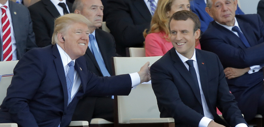 Donald Trump a Emmanuel Macron.