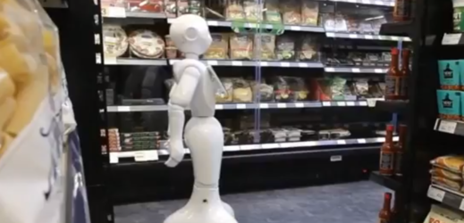 Robot Fabio v supermarketu nenaplnil pracovní očekávání.