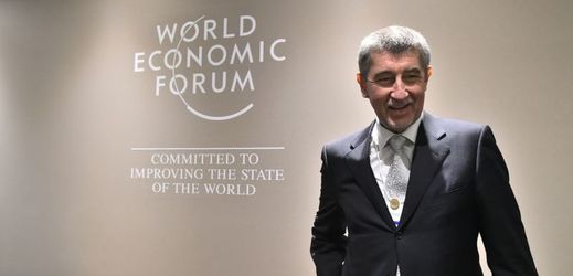 Premiér Andrej Babiš na návštěvě Světového ekonomického fóra v Davosu.