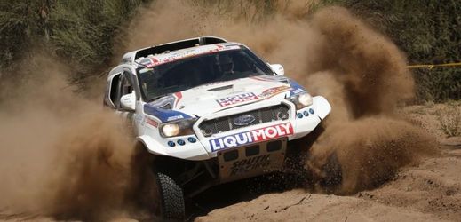 Závodník Tomáš Ouředníček na letošní Rallye Dakar. 