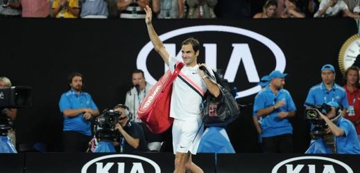 Tenista Roger Federer po postupu do finále Australian Open. 